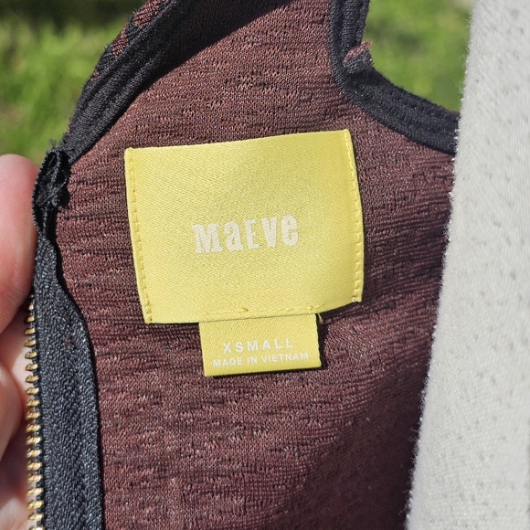 Maeve black & brown structured dress - Picture 5 of 10